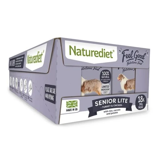 NatureDiet Feel Good Senior/Lite 18x390g -Pet Dog Shop 49031 1