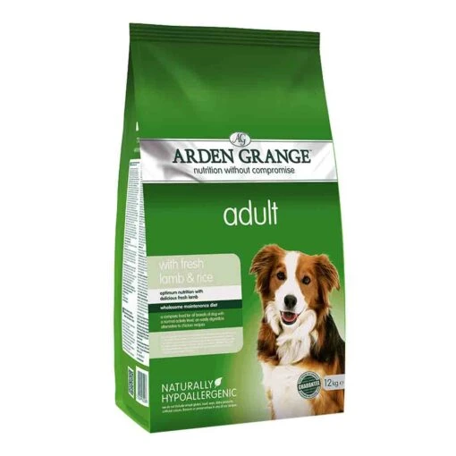 Arden Grange Adult Dog Food With Lamb & Rice 12kg -Pet Dog Shop arden grange puppy adult fresh lamb rice front 2