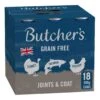 Butcher's Joints & Coat Dog Food Tins 18x390g -Pet Dog Shop butchers dog joints and coat front